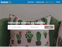 Tablet Screenshot of bazar.sk