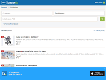 Tablet Screenshot of deti.bazar.sk